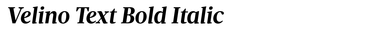 Velino Text Bold Italic